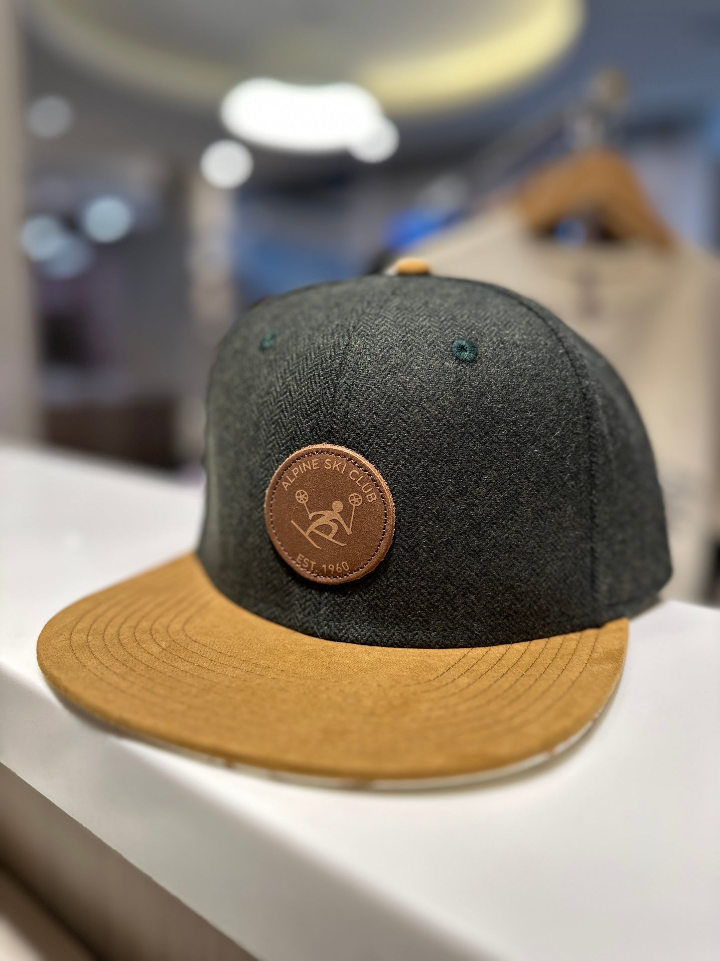 Ball Cap with Leather Patch