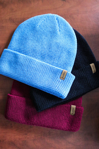 Waffle Knit Toque w/ Reversible Label