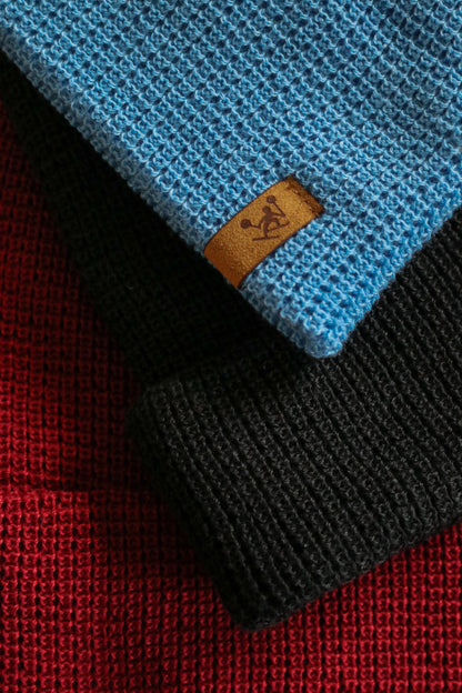 Waffle Knit Toque w/ Reversible Label