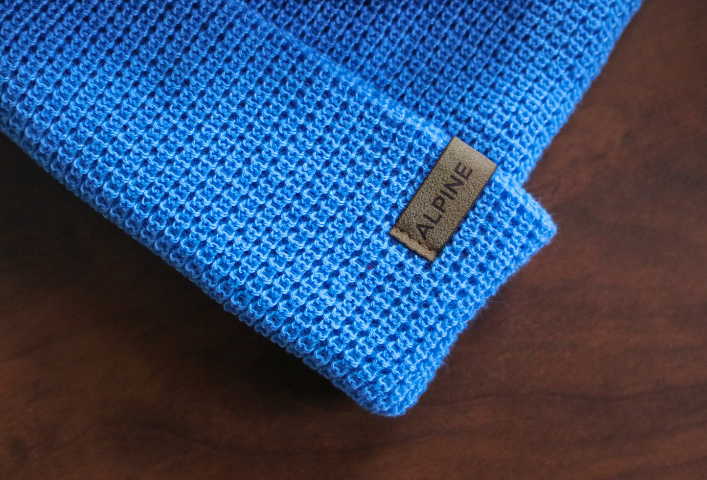 Waffle Knit Toque w/ Reversible Label